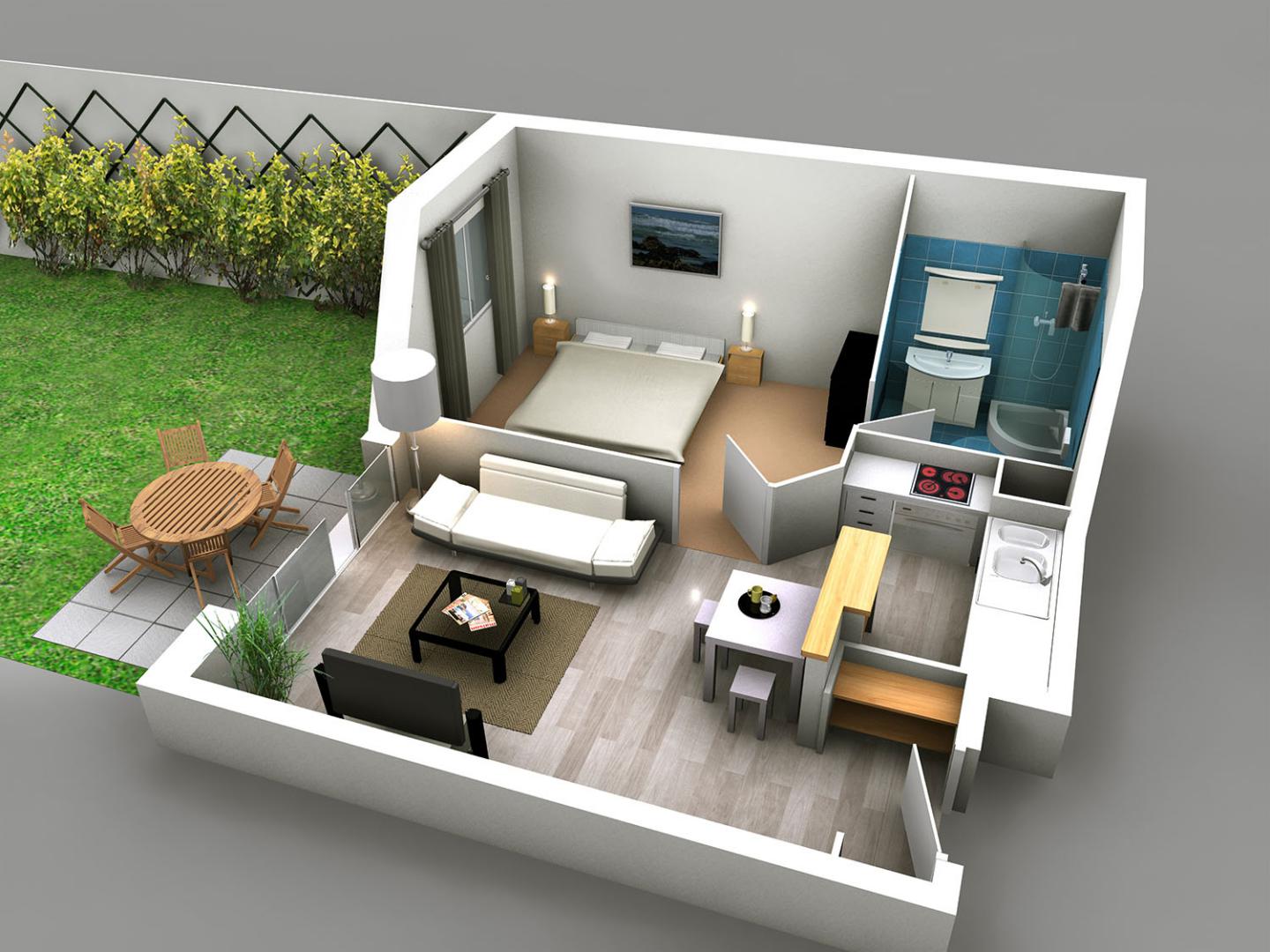 Plans 3D d'un T2